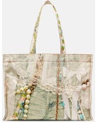Acne Studios - Logo Trompe L'Oeil Canvas Tote Bag - Lyst