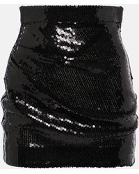 Alex Perry - High-rise Sequined Miniskirt - Lyst