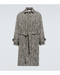 Ami Paris Mantel aus einem Wollgemisch - Grau