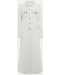 MM6 by Maison Martin Margiela - Mantel Aus Denim - Lyst