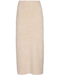 Mujer Ropa de Faldas de Faldas largas Falda maxi embroidered tiered Something Navy de Lino de color Neutro 