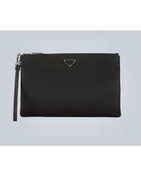 Prada Reisetasche aus Nylon mit Logo - Schwarz