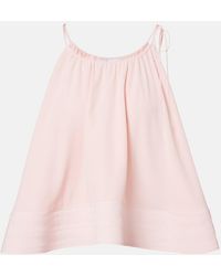 Stella McCartney - Silk Crop Top - Lyst