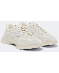 Prada - Suede-Trimmed Sneakers - Lyst