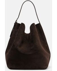 TOTEME - Belted Large Suede Tote Bag - Lyst