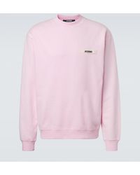 Jacquemus - Gros Grain Cotton Fleece Sweatshirt - Lyst