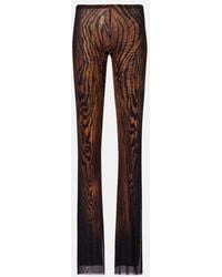 Jean Paul Gaultier - Gerade Hose Wood Aus Tuell - Lyst