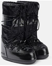 Moon Boot - Icon Glance Satin Snow Boots - Lyst