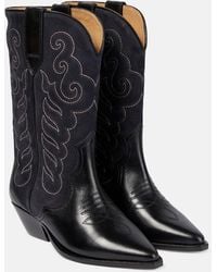Isabel Marant - Westernstiefel Duerto Aus Leder Und Veloursleder - Lyst