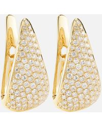 Anita Ko - Claw 18kt Gold Earrings With Diamonds - Lyst