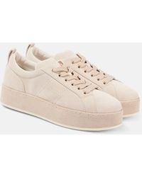 Hogan - H681 Suede Platform Sneakers - Lyst