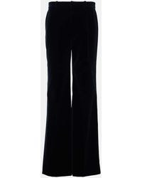 Chloé - Cotton Velvet Flared Pants - Lyst