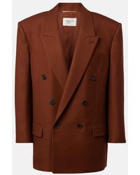 Saint Laurent - Double-Breasted Cashmere Blazer - Lyst
