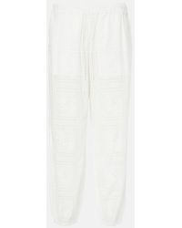 Tory Burch - Broderie Anglaise Cotton Cropped Pants - Lyst