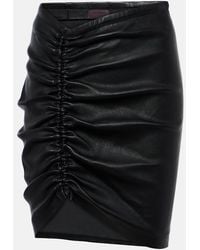 Stouls - Mouna Leather Miniskirt - Lyst