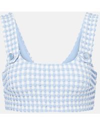 Jonathan Simkhai - Ainsley Gingham Bikini Top - Lyst