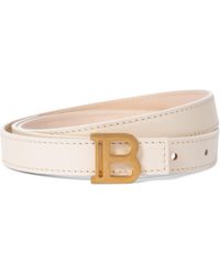 Balmain Exclusive To Mytheresa – B-belt Leather Belt - White