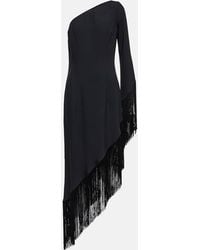 ‎Taller Marmo - Aventador Fringed One-Shoulder Midi Dress - Lyst