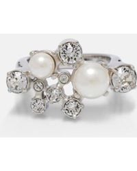 Givenchy - Ring Mit Kristallen Und Zierperlen - Lyst
