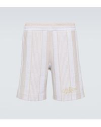 Givenchy - G Plage Striped Cotton-blend Terry Bermuda Shorts - Lyst