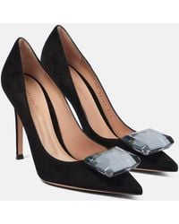 Gianvito Rossi - Escarpins Jaipur En Daim A Ornements - Lyst