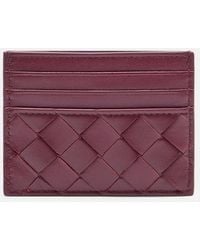 Bottega Veneta - Intrecciato Leather Card Holder - Lyst