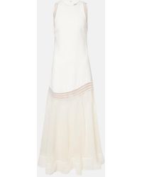 Jonathan Simkhai - Zakaria Mesh-Trimmed Maxi Dress - Lyst