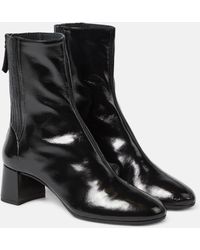Aquazzura - Saint Honore 50 Leather Ankle Boots - Lyst