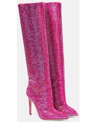 Paris Texas - Holly Embellished Knee-high Boots - Lyst