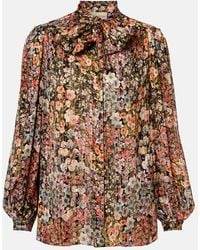 Valentino - Floral Silk Blouse - Lyst