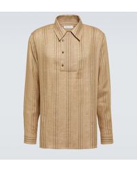 Loro Piana - Shinano Striped Linen Shirt - Lyst
