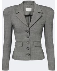 Magda Butrym - Herringbone Wool-Blend Jacket - Lyst