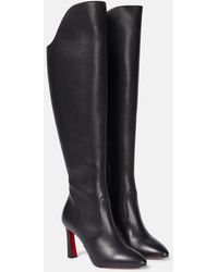 Christian Louboutin - Eleonor Calfskin Knee-high Boots 85 - Lyst
