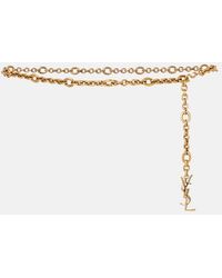 Saint Laurent - Cassandre Chain Belt - Lyst