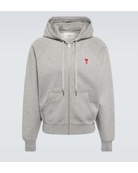 Ami Paris - Kapuzenpullover Mit Reißverschluss - Lyst
