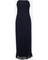 Oscar de la Renta - Tweed Wool And Mohair-Blend Bustier Dress - Lyst