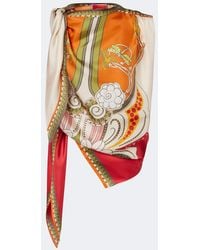 La DoubleJ - Full-On Printed Silk Twill Top - Lyst