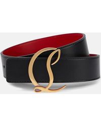 Christian Louboutin - Cl Logo Leather Belt - Lyst