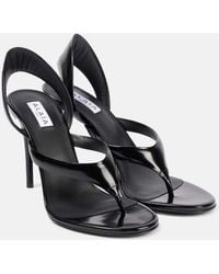 Alaïa - Tong 90 Sandalen Aus Lackleder - Lyst