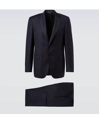 Canali - Traje De Lana Con Raya Diplomatica - Lyst
