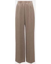 FFORME - Maud High-Rise Metallic Wide-Leg Pants - Lyst