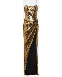 Balmain - Sequin-embellished Maxi Dress - Lyst