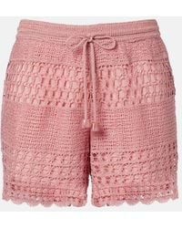 Zimmermann - Wanderlust Crochet Shorts - Lyst