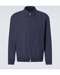 Lardini - Wool And Cotton Bomber Jacket - Lyst
