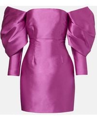 Solace London - Freja Satin Minidress - Lyst