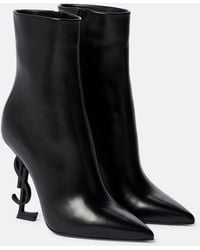 Saint Laurent - Opium 110mm Pointed-toe Ankle Boots - Lyst