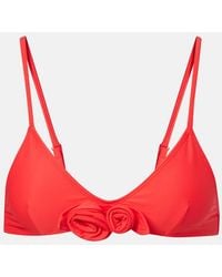 Coperni - Flower Floral-Applique Bikini Top - Lyst