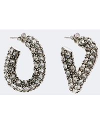 Isabel Marant - Crystal-Embellished Hoop Earrings - Lyst