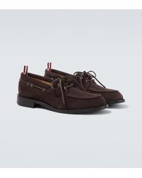 Thom Browne - Suede Boat Shoes - Lyst