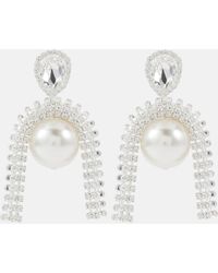 Magda Butrym - Pearl And Crystal-embellished Earrings - Lyst